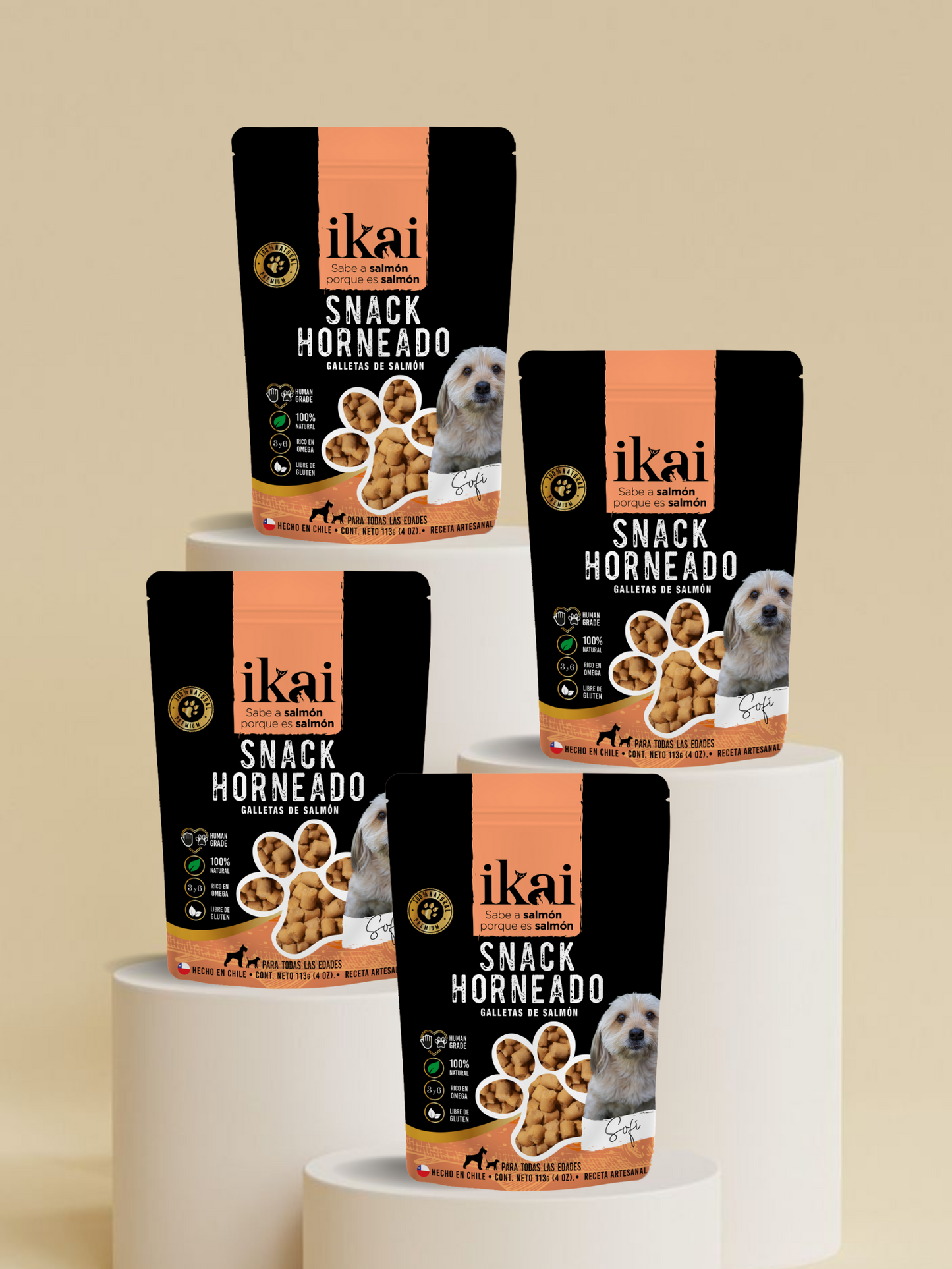 PACK PERRO: 4 SNACKS