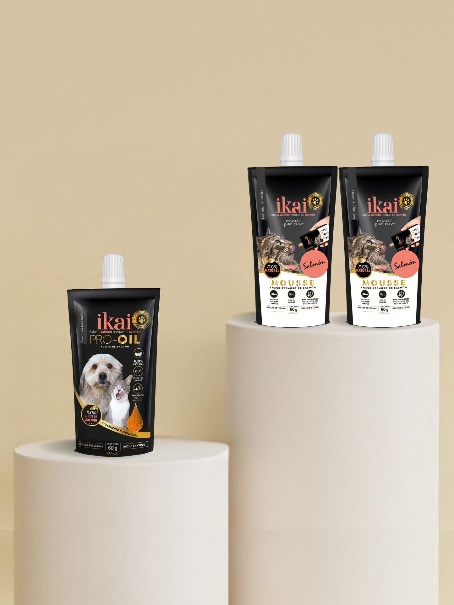 PACK GATO: 2 MOUSSE + 1 ACEITE (60 ml)