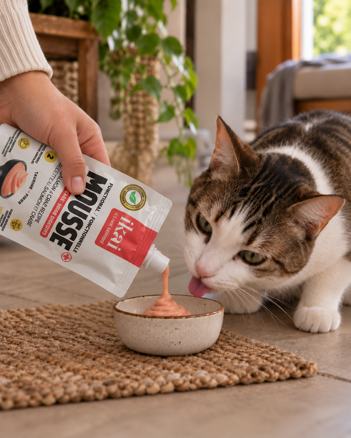 Mousse cuidado digestivo para gatos