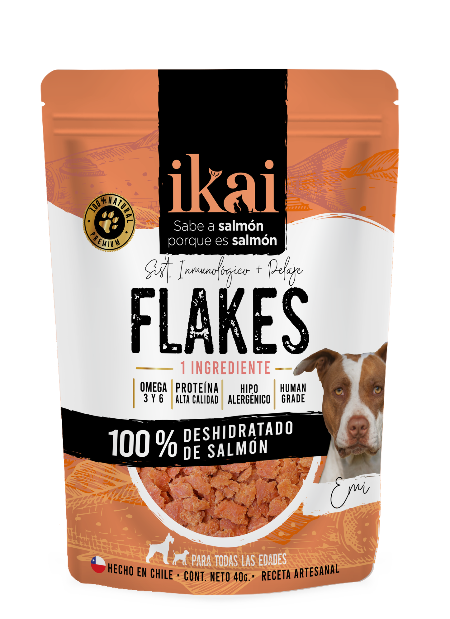 PACK PERRO: 1 FLAKE + 1 SNACK + 1 ACEITE (60 ml)