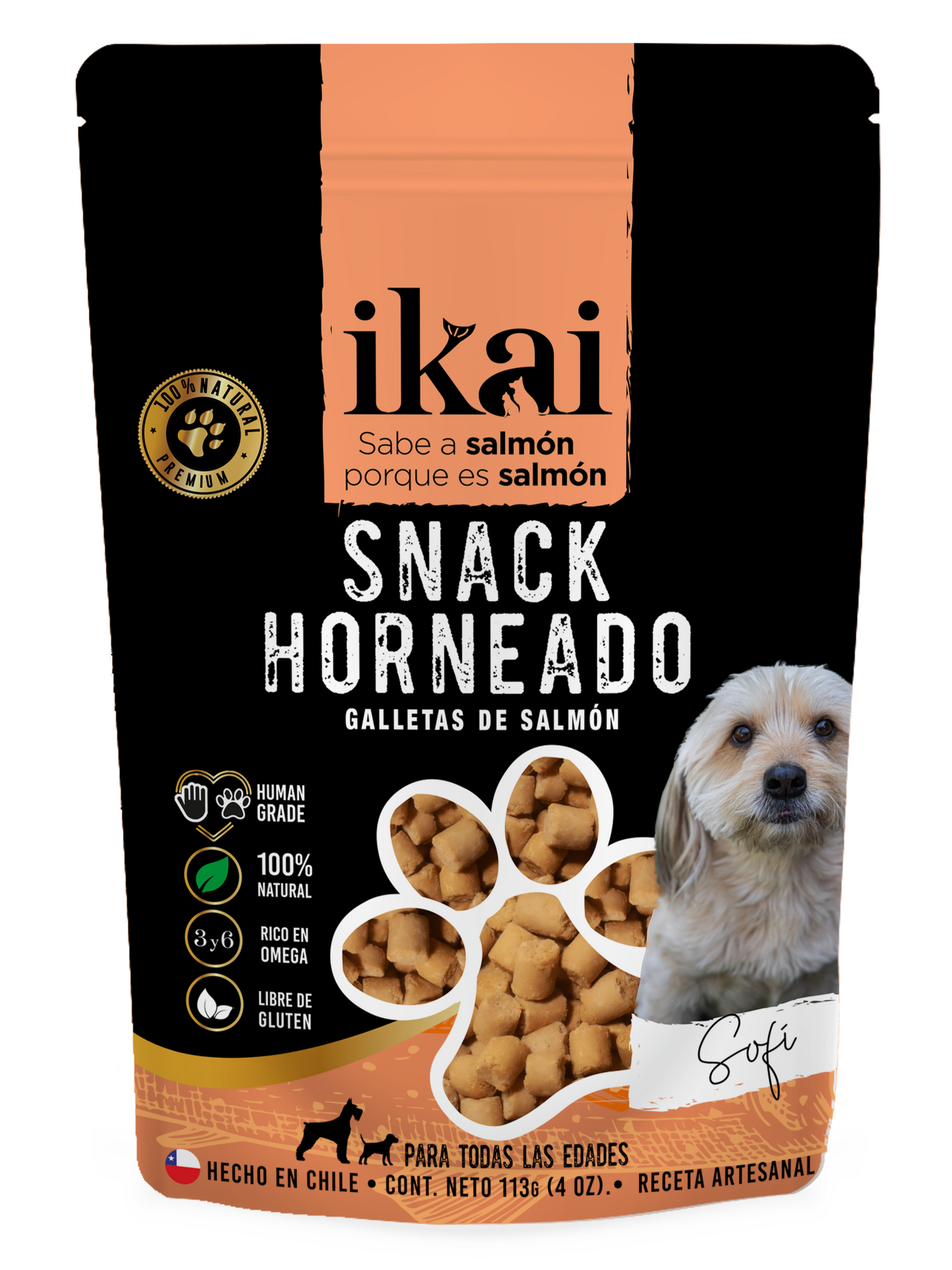 PACK PERRO: 1 FLAKE + 1 SNACK + 1 ACEITE (60 ml)