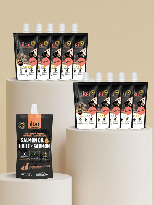 PACK GATO: 10 MOUSSE + 1 ACEITE (150 ml)