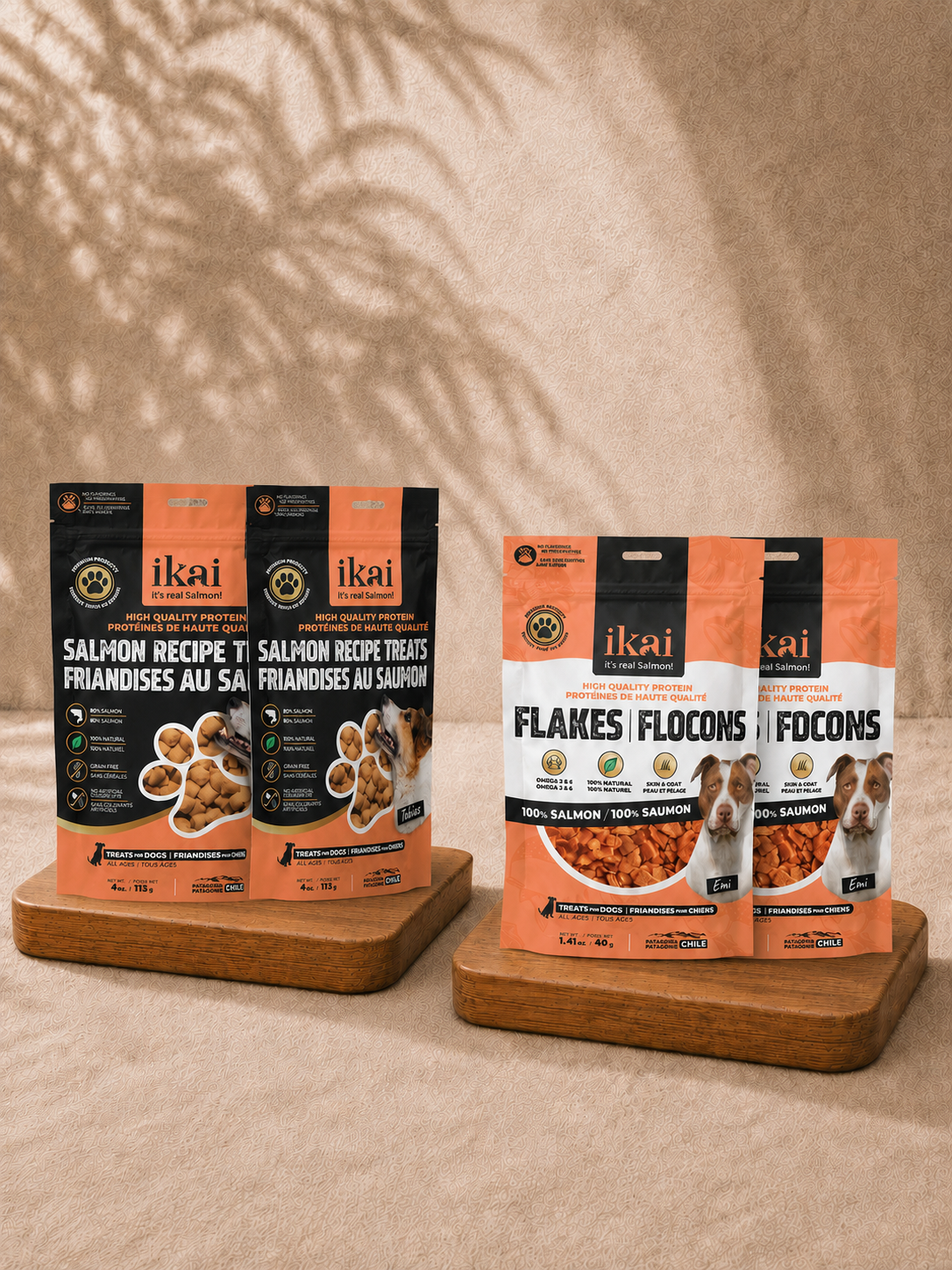 PACK PERRO: 2 snacks + 2 flakes