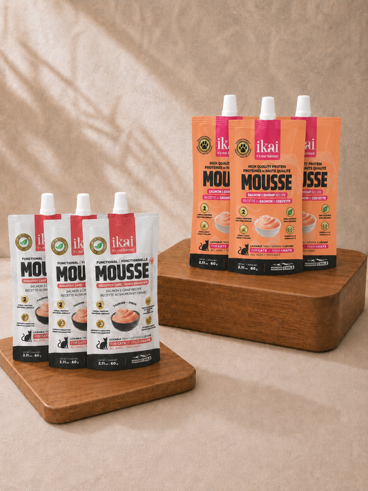 PACK GATO: 3 mousse sabor + 3 mousse funcional