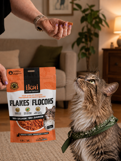 PACK GATO: 2 snacks + 2 flakes