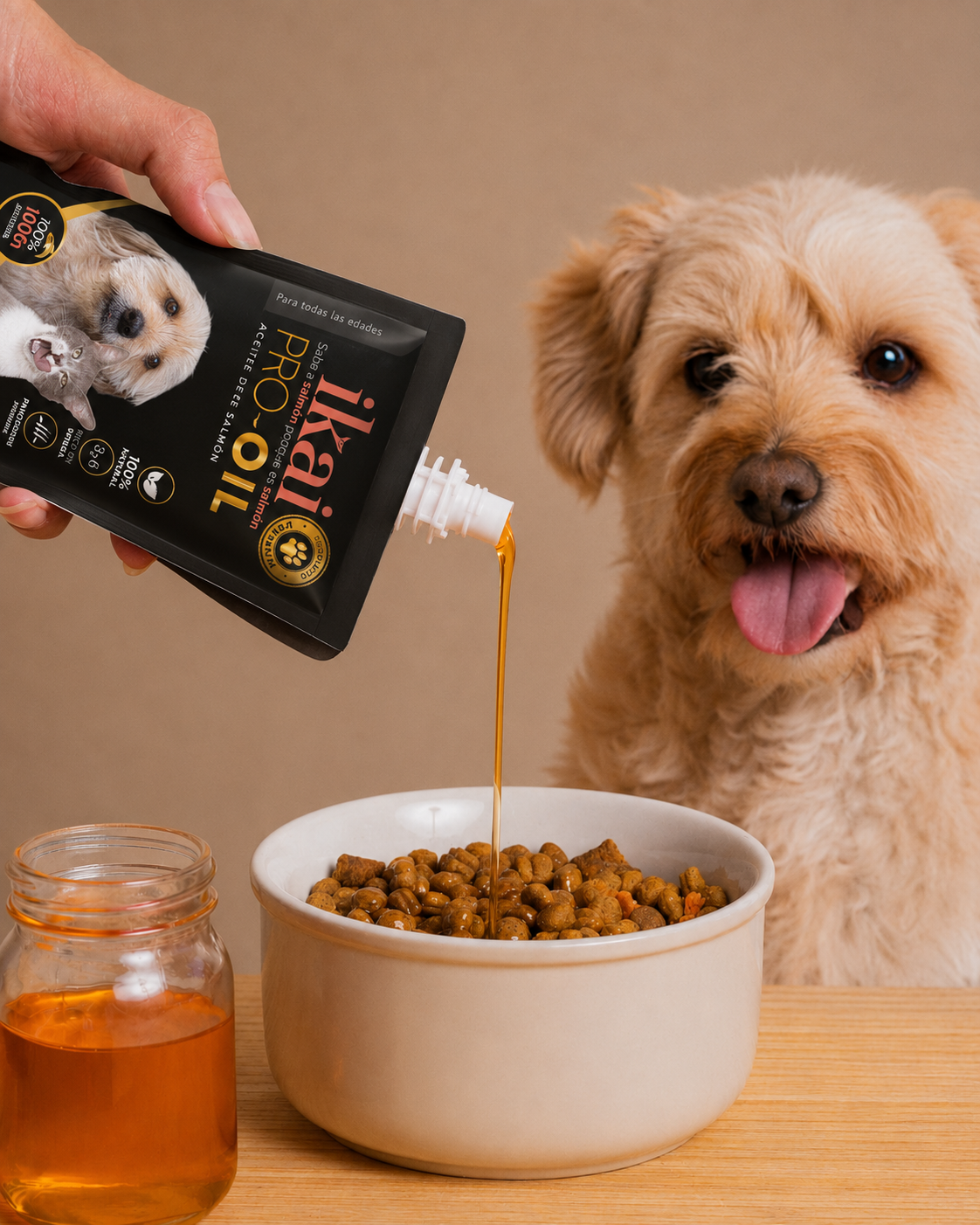PACK PERRO: 1 snack + 1 caldo + 2 mousse + 2 aceites