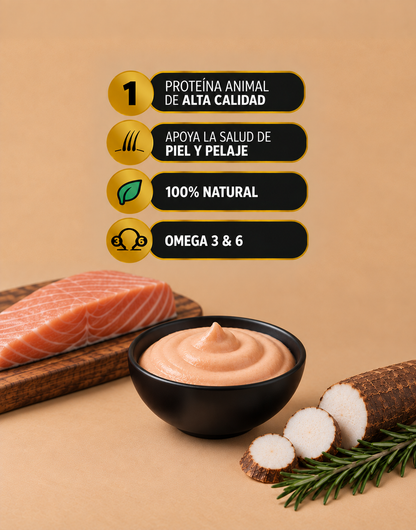 Mousse salmón para gatos