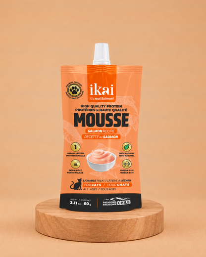 Mousse salmón para gatos