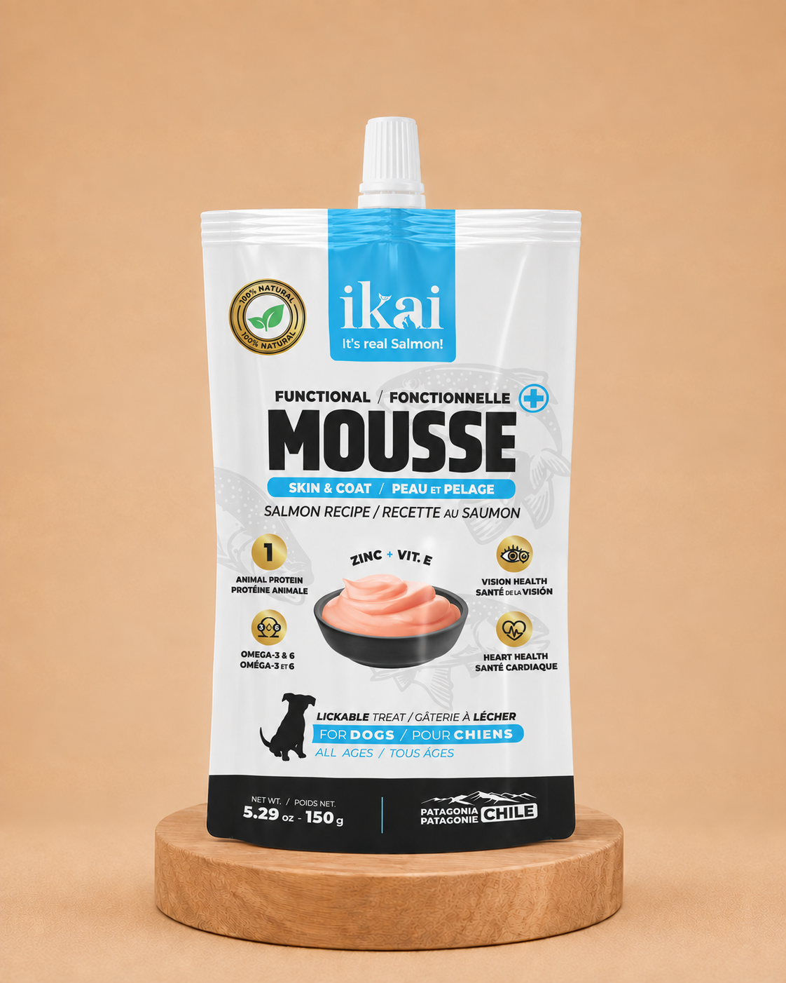 Mousse piel y pelaje para perros