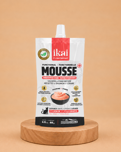 Mousse cuidado digestivo para gatos