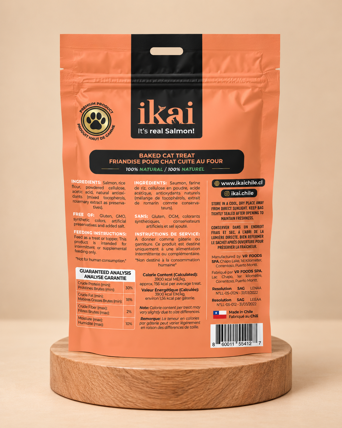 Snack Horneado para Gatos
