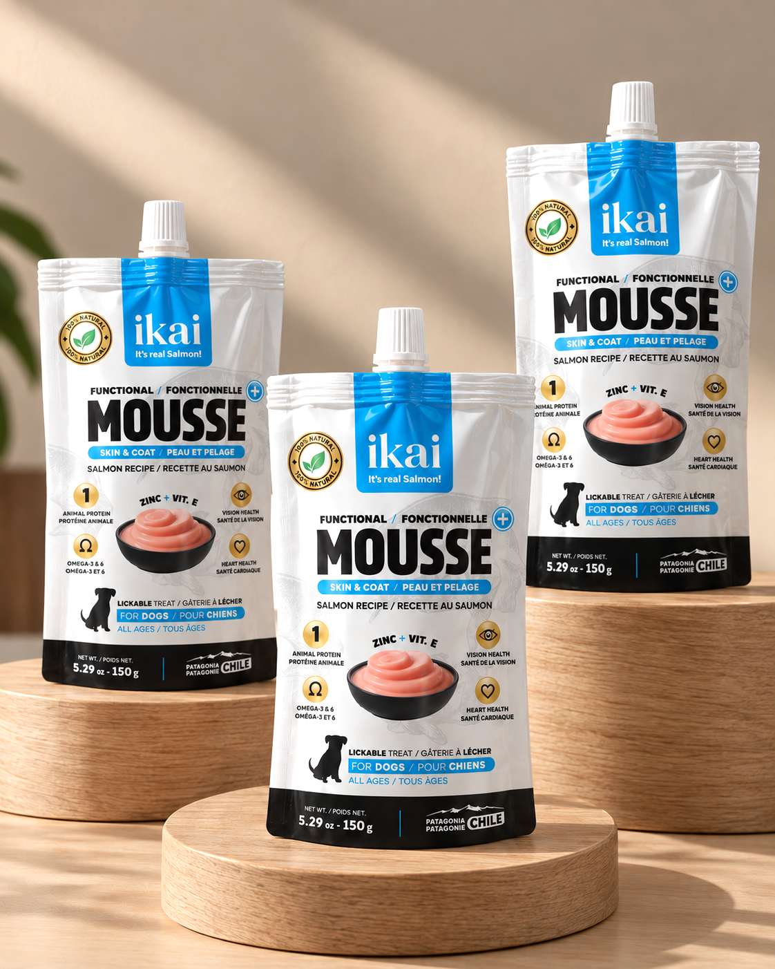Pack PERRO: 3 Mousse Piel y Pelaje