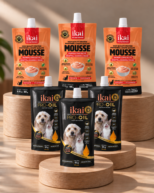 Pack GATO: 3 Mousse + 3 Aceites