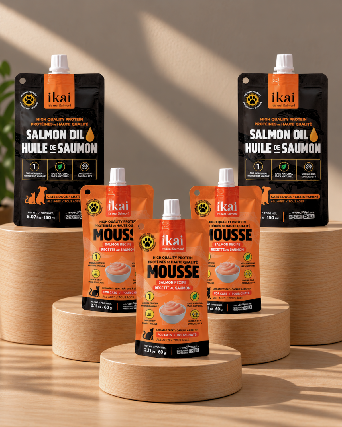 Pack GATO: 3 Mousse + 2 Aceites