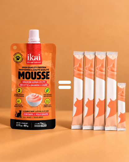 Mousse Salmón y Cangrejo para Gatos