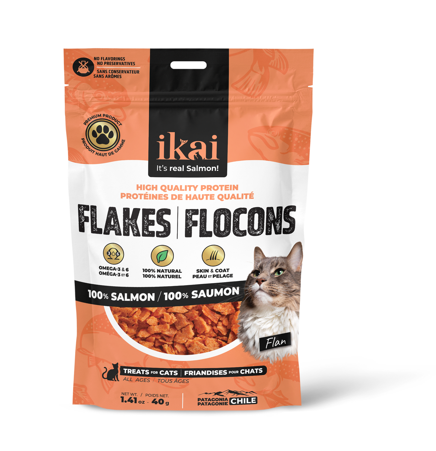 PACK GATO: 2 snacks + 2 flakes