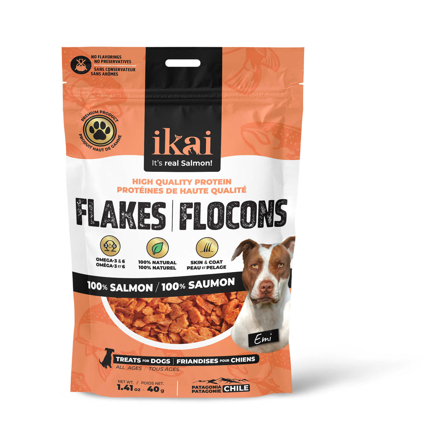 PACK PERRO: 2 snacks + 2 flakes