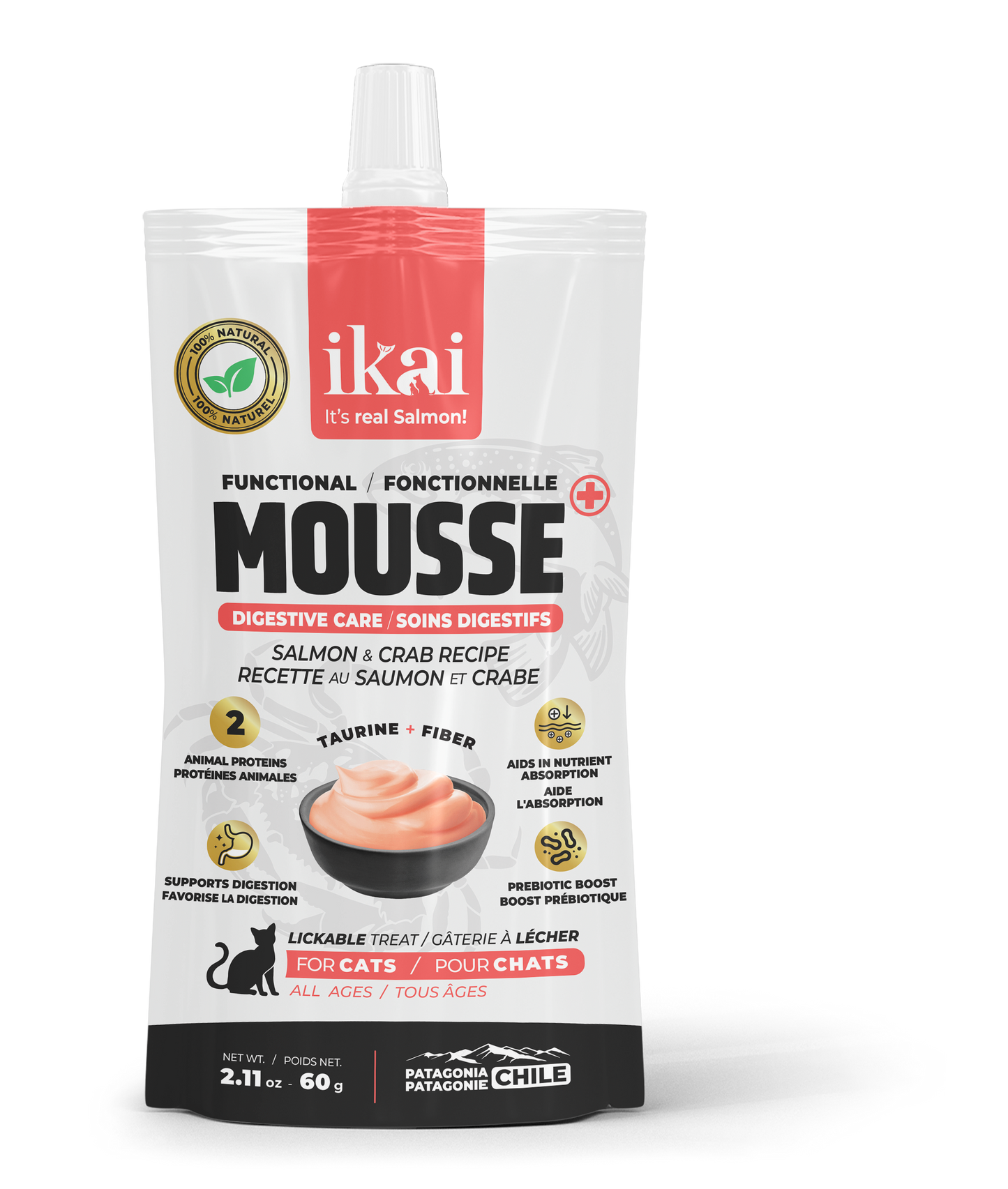 PACK GATO: 3 mousse sabor + 3 mousse funcional