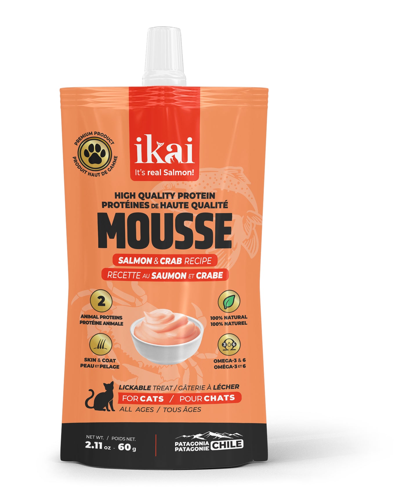 PACK GATO: 3 mousse sabor + 3 mousse funcional