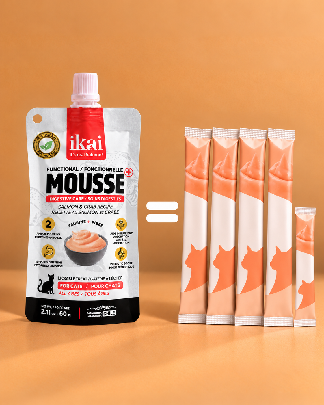 Mousse Cuidado Digestivo para Gatos